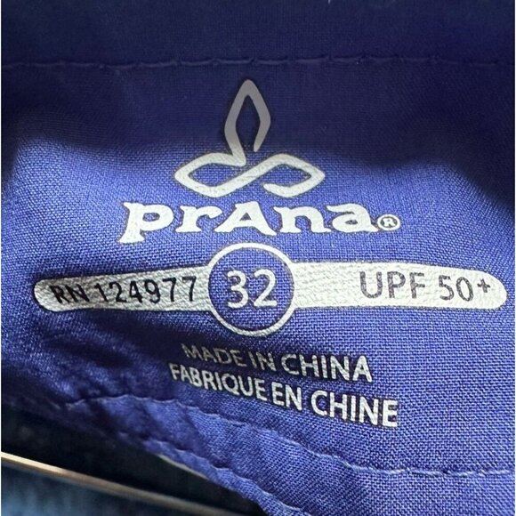 Prana Mens High Seash Shorts Swimming Board Shorts Dusky Skies Elliot Sz 32 - Picture 5 of 6